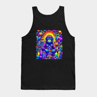 psychedelic Goa fruit monkey Tank Top